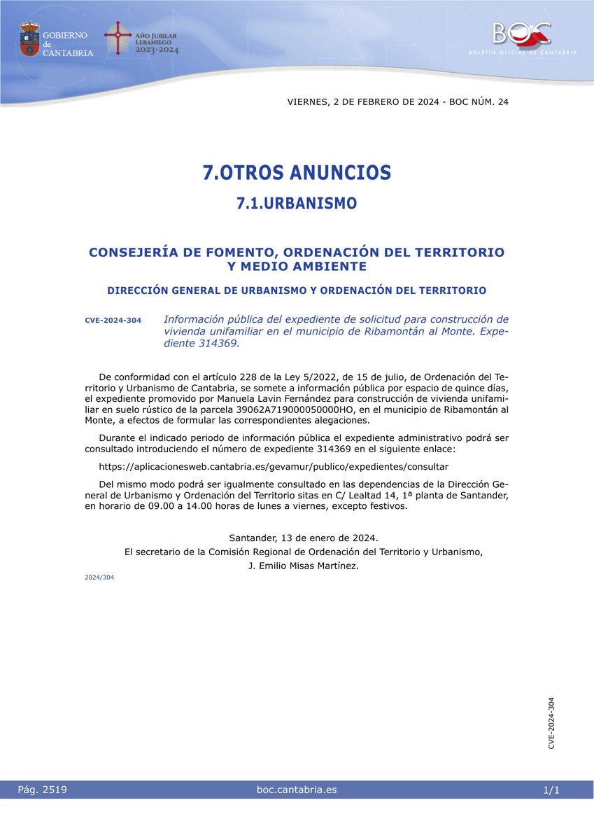 Boletín Oficial de Cantabria tweet media