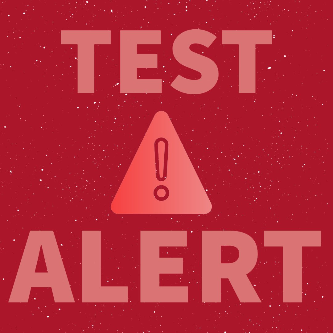 🚨 There will be routine testing of RCBC All Call EMERGENCY Alert Systems throughout the day (office phones, personal phones, text and email).