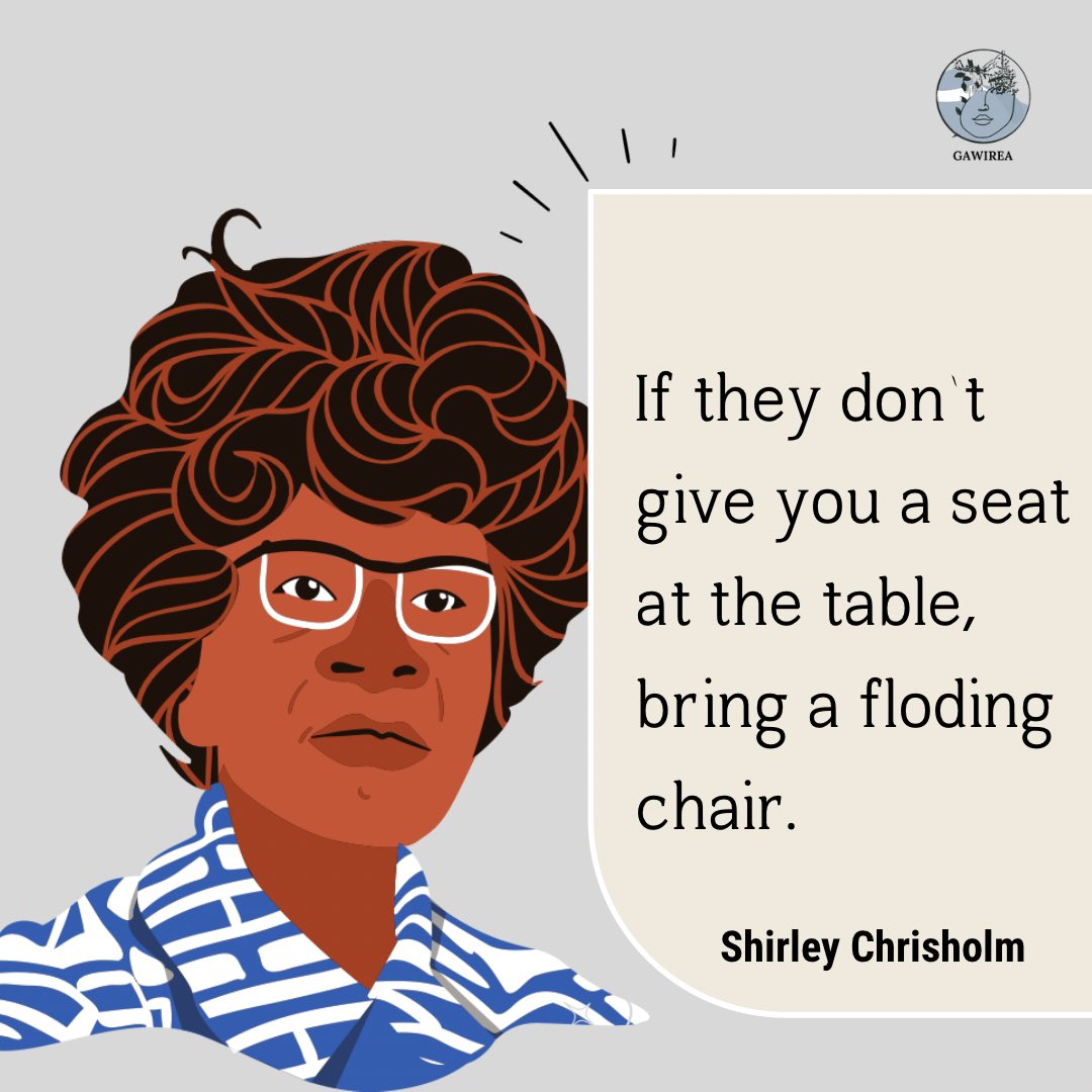 GAWIREA’s inspirational woman for the qoute of the week! Have a great Friday, everyone 💜🌎