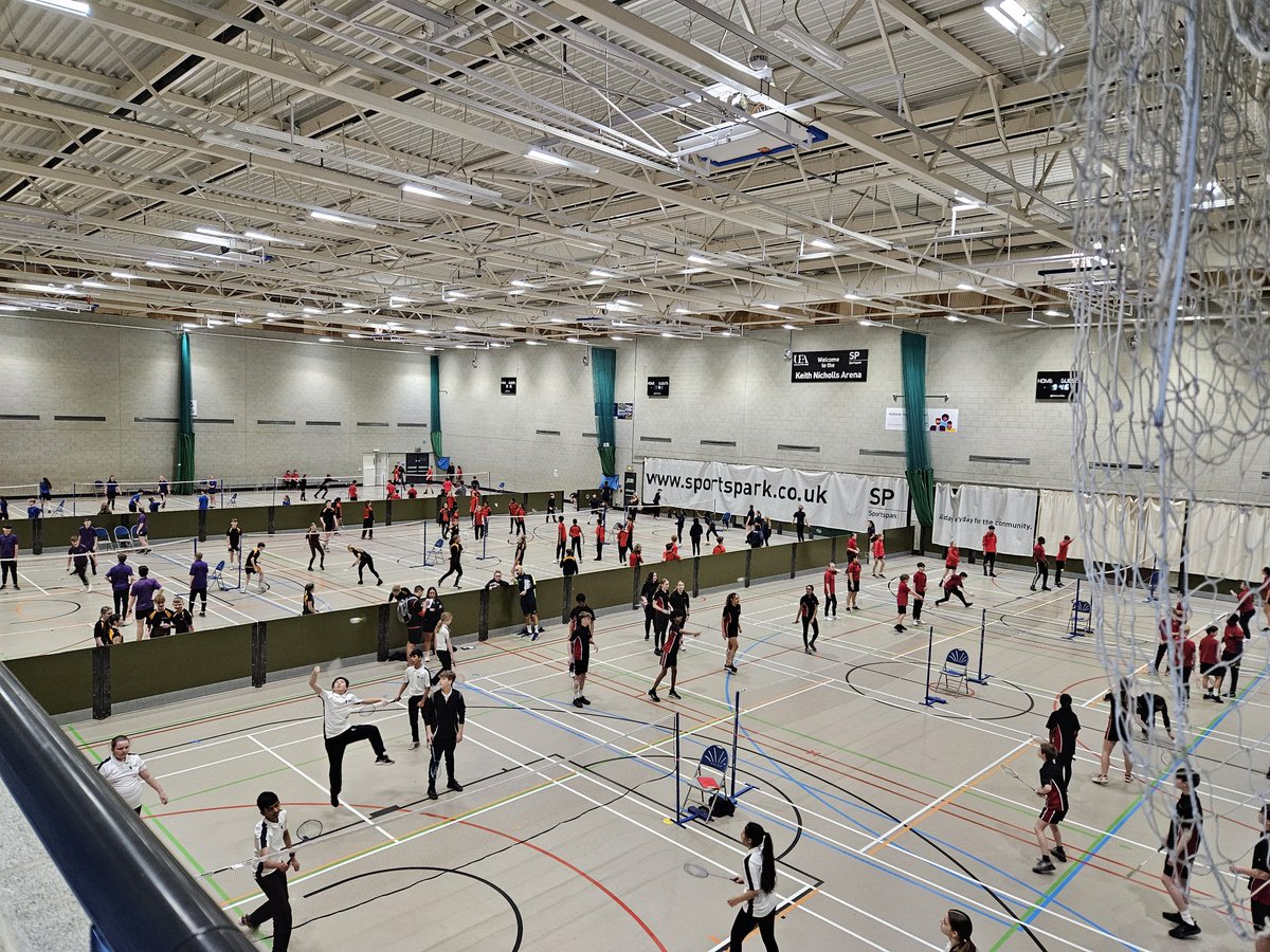 We're excited for the next event of the intra-trust sports competition today at @SportsparkUEA - badminton. 🏸 Good luck to everyone taking part today, see you on the court! #Sport #Competition