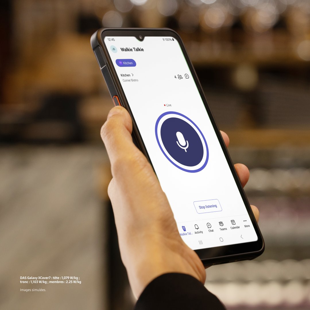 phduchene's tweet photo. Un device ultra-performant dans toutes les conditions, même les plus extrêmes❓
Vous êtes sportif ou travaillez dans un environnement compliqué ?
Le Samsung XCover7 est votre allié en toutes circonstances. 
Productivité, sécurité… garanties. https://t.co/oJzipmbC7C