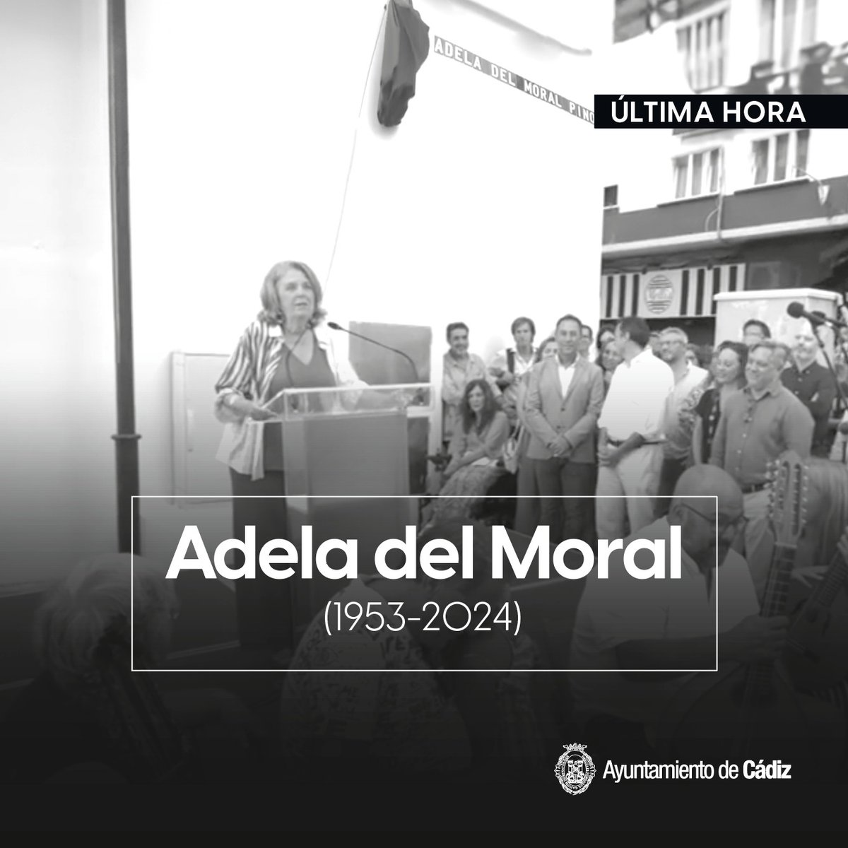 Cadiz_es's tweet photo. ⚫️ Autora referente del Carnaval y de la música en Cádiz, Hija Predilecta de la ciudad y primera mujer Antifaz de Oro de la fiesta

Hoy Cádiz y su Carnaval están de luto https://t.co/wD3BqQYl0I