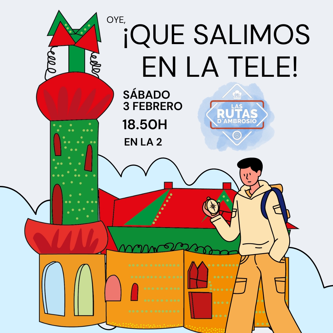 Oye, ¡que salimos en la tele! y no podemos tener más ganas... 🤩

👉 HOY a las 18.50h estaremos en La 2 junto a @gonzfd en 'Las rutas de Ambrosio' 😉

Si yo fuera tú no me lo perdería... 🙄

#caprichodegaudí #gaudi #comillas #comillascantabria #cantabria #la2 #lasrutasdeambrosio