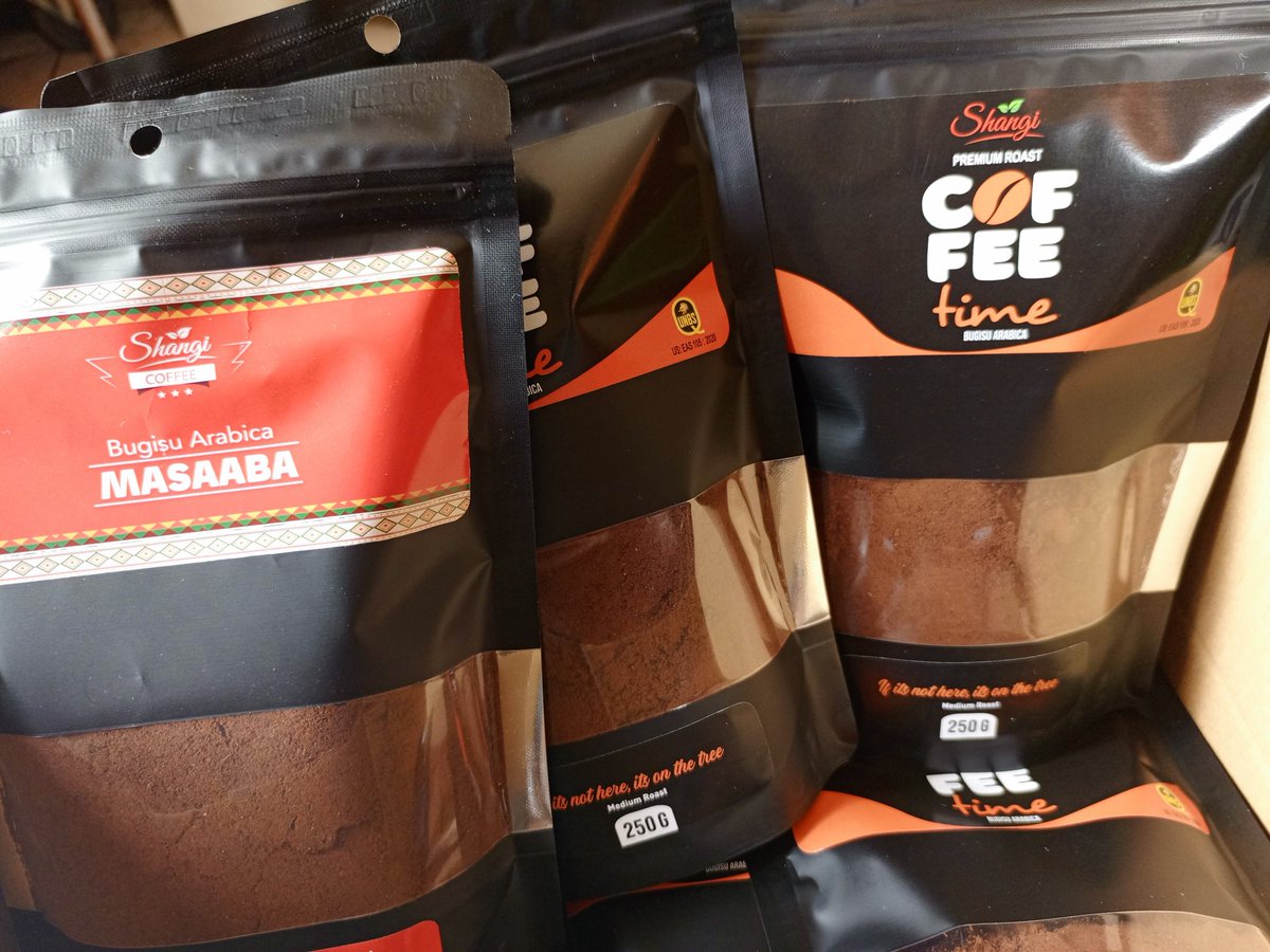 A medium roast #BugisuArabica coffee!

 Coffee Time Ug 
 #ShangiCoffeeMasaaba
Now available in:

Bam shopping center - Mbale
Abbrah supermarkets- Mbale
Roots Cafe - Total Bugisu - Mbale
Stabex - Majanga road - Mbale
Chebukube - Mbale
OM supermarket - Soroti
Poonum