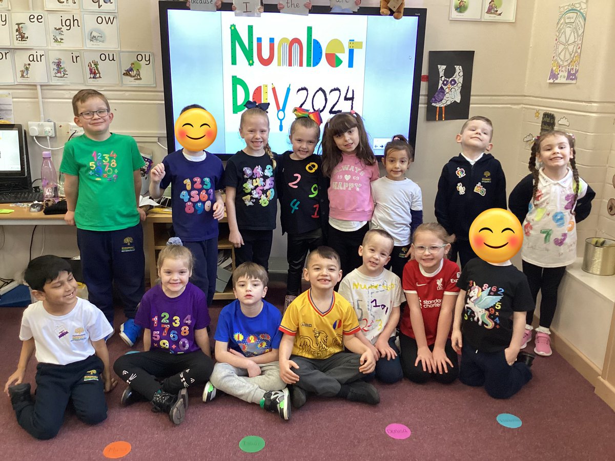 1B are ready for #numberday 💫