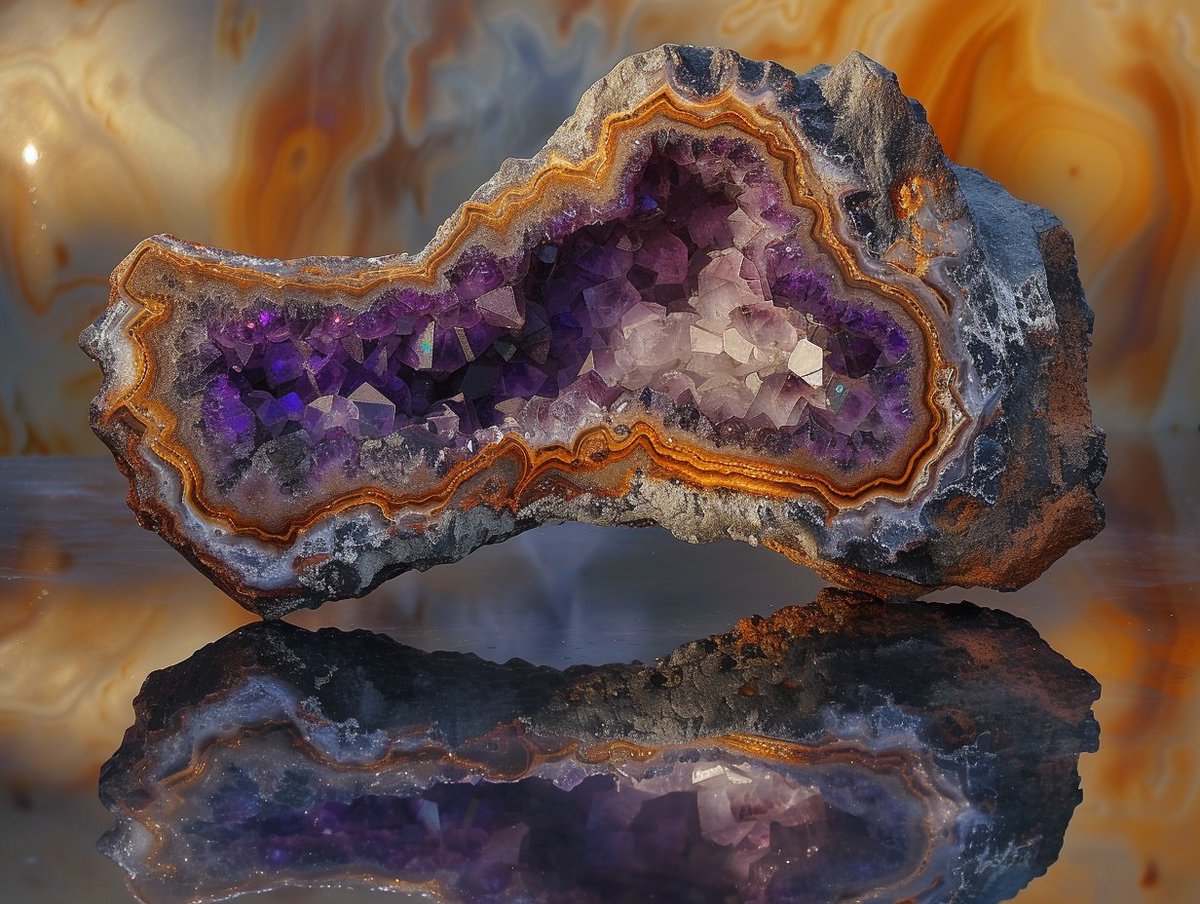 ekdorenbosch's tweet photo. QT Pick, Midjourney- "Geode" OP Eternal Reflections
Crystalline and geological forms- eroded interiors style.
#midjourney https://t.co/Mx75jQmZgz