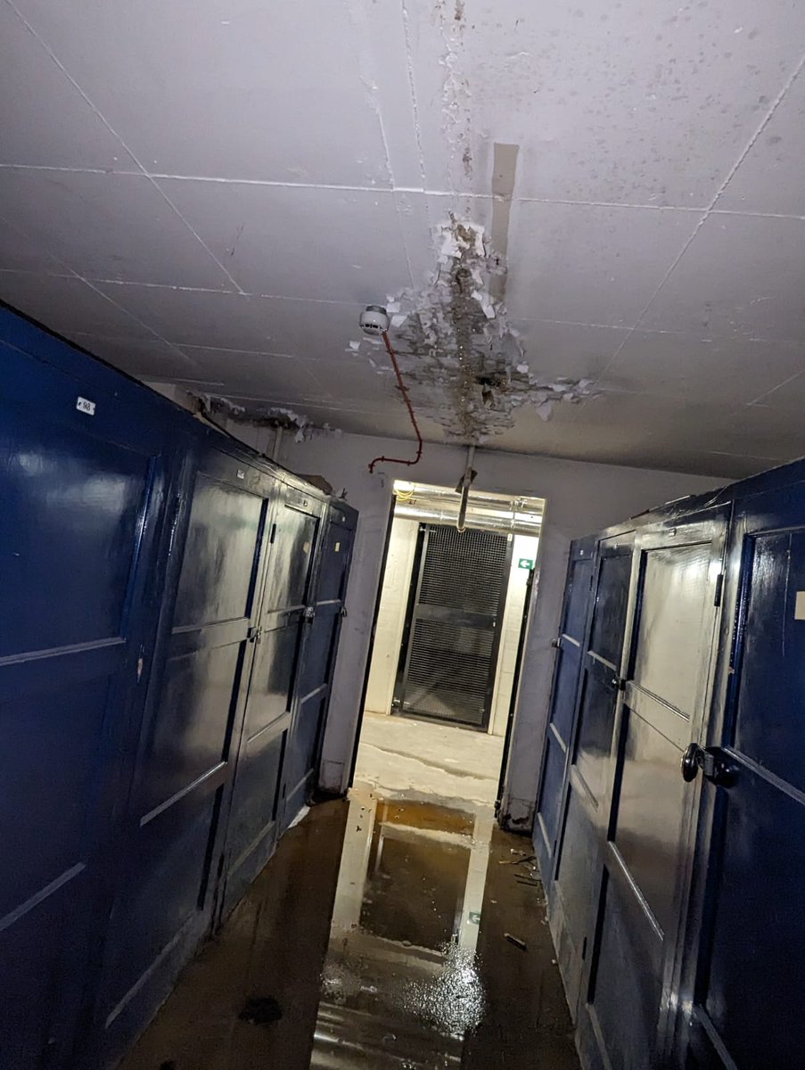 guinnessnotrust's tweet photo. The entire building at #iveaghhouse is a complete #hazard not only are out homes #flodded, and #damp but so is the entire building as seen here in the #basement @YourGuinness let us guess...this isn't a priority to deal with either right?
#slumlandlords #theguinnesspartnership https://t.co/CmI9luhu0K