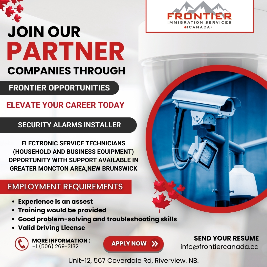 Elevate Your Career Today,
Join Our Partner Companies through Frontier Opportunities.
#moncton #newbrunswick #newbrunswickjobs #newbrunswickcanada
#canada