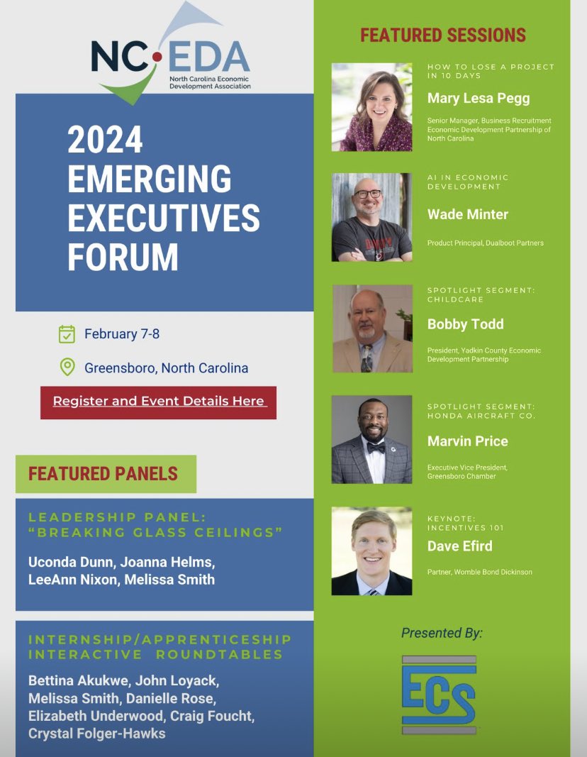 SurYadWorks's tweet photo. Attention all NC Emerging Executives! Don't miss out on the opportunity to attend the EE Forum on Feb. 7-8 in Greensboro. This is a chance to learn from leaders across the state (like @SurYadWorks) and gain valuable insights to advance your career. https://t.co/9JjD6f6FFI https://t.co/0v0Yn9uqoA