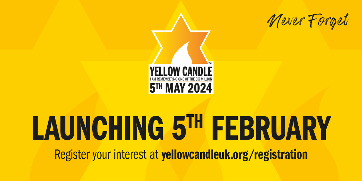 The Yellow Candle Project launches on Monday. To get all the details of how to purchase your Yellow Candles when the project launches, please register your interest now - yellowcandleuk.org/registration