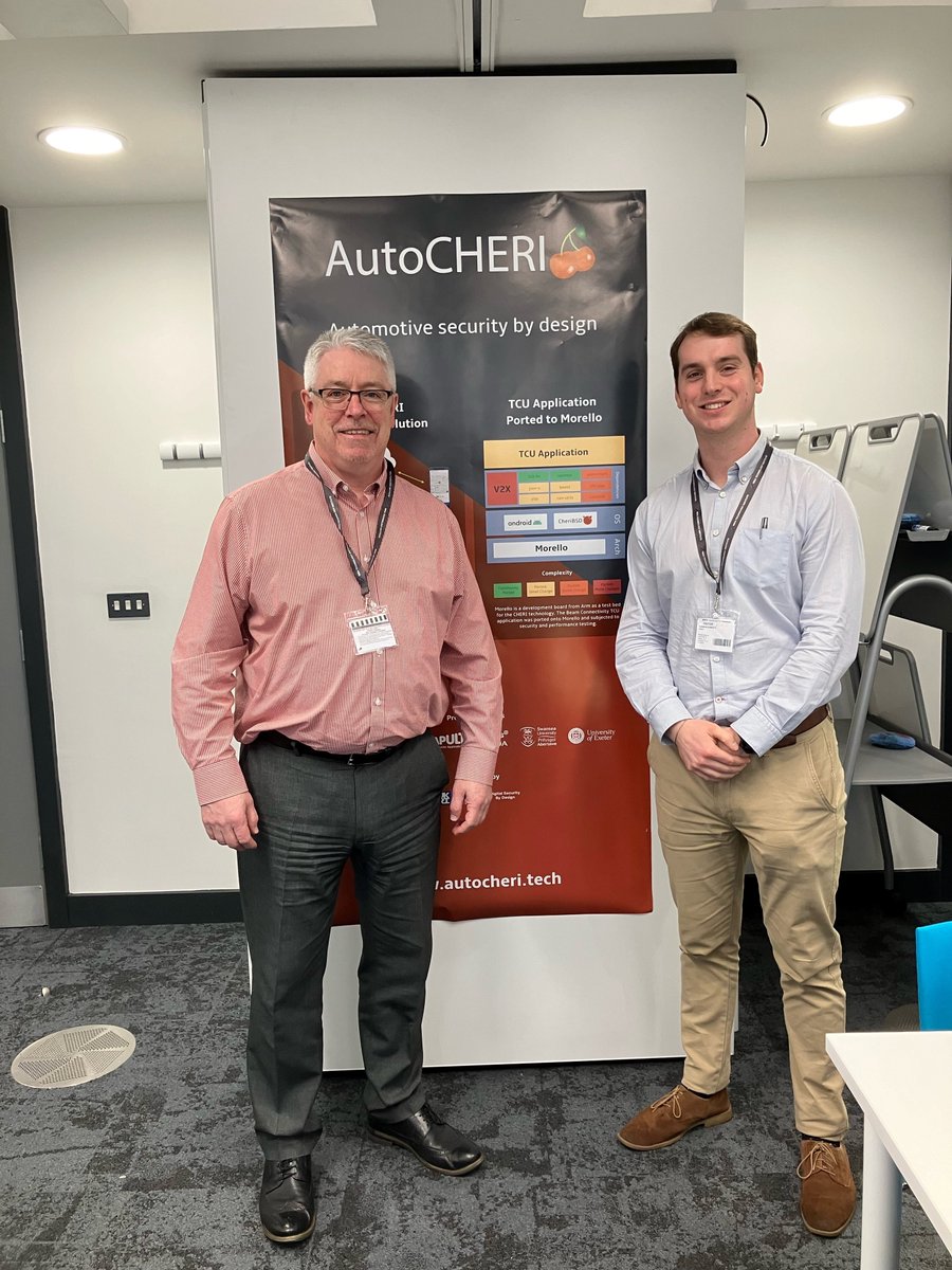 CSACatapult's tweet photo. 🚗 This week we attended the AutoCHERI Automotive Security by Design Summit
The #AutoCHERI project is developing new use-cases to reduce the #CyberSecurity risk and enhance the safety, #Security, and performance of #ConnectedVehicles
Learn more:
https://t.co/1Ikk48Ksoj https://t.co/gJH2eFIV3L