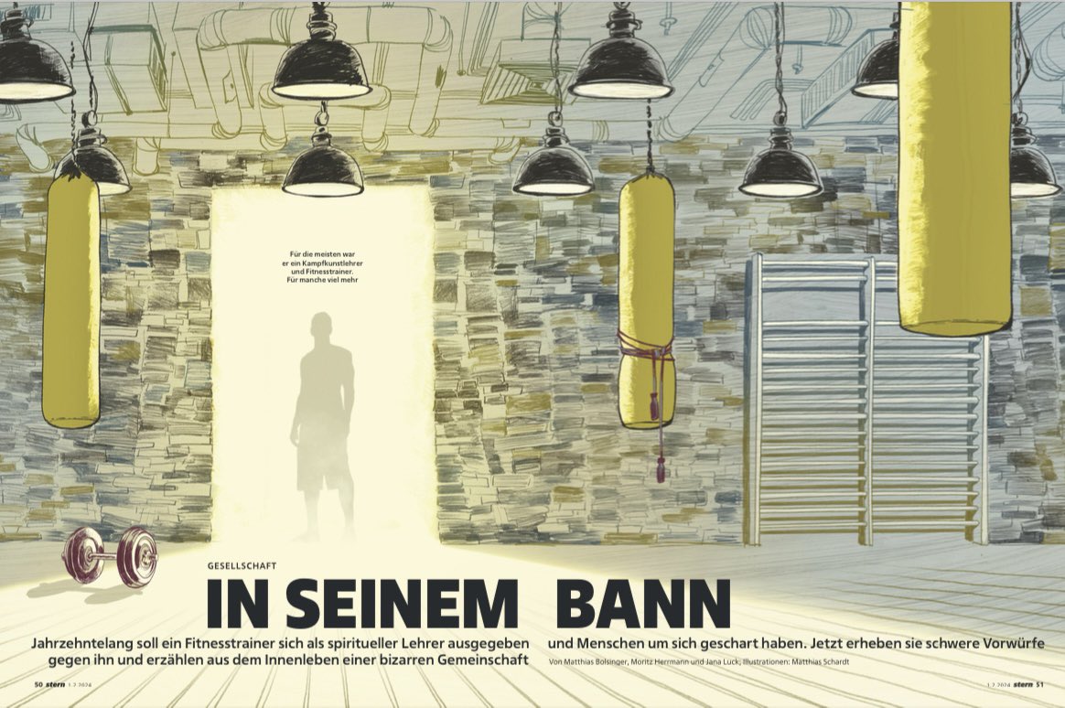 _Jana_Luck's tweet image. Jahrzehntelang soll ein Fitnesstrainer sich als spiritueller Lehrer ausgegeben und Menschen um sich geschart haben. Jetzt erheben sie schwere Vorwürfe gegen ihn. @mblsngr @herrmannmoritz und ich haben in den vergangenen Monaten mit Aussteigerinnen und Aussteigern gesprochen.