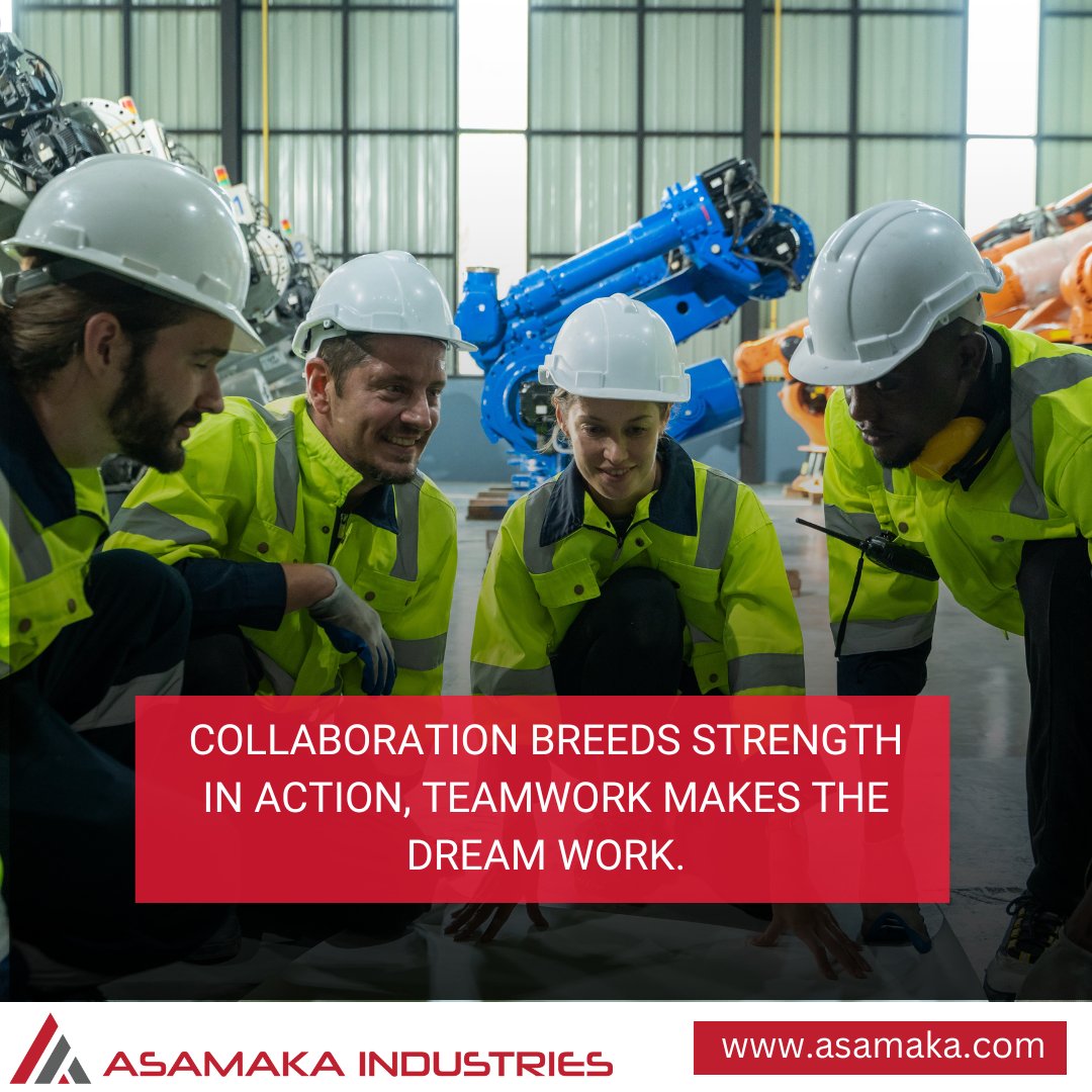 At Asamaka industry, teamwork is the driving force behind our innovative strides. It's the seamless integration of diverse skills and perspectives that propels us toward the cutting edge of technology.🤝🚀  #asamakaindustries #solutionproviders