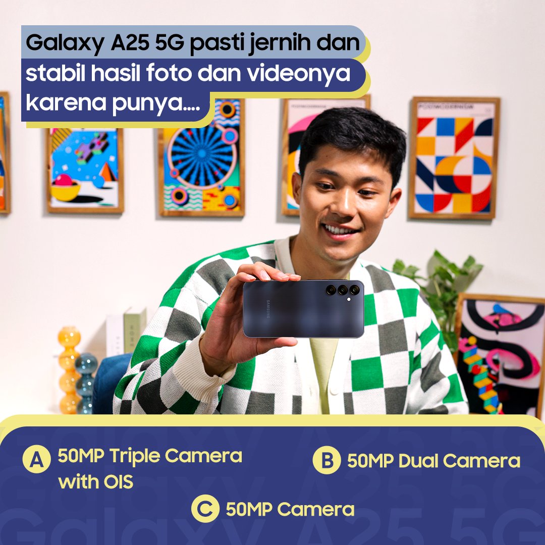 Tebak fitur #GalaxyA25 5G Yang Pasti-Pasti Upgrade Performanya dan menangkan saldo uang digital senilai total 500rb untuk 5 orang pemenang! Reply sebanyak-banyaknya dengan hashtag: #GengPastiPasti #GalaxyA25 5G #YangPastiPastiUpgrade Yuk ikutan, kami tunggu jawaban kamu!👇🏻