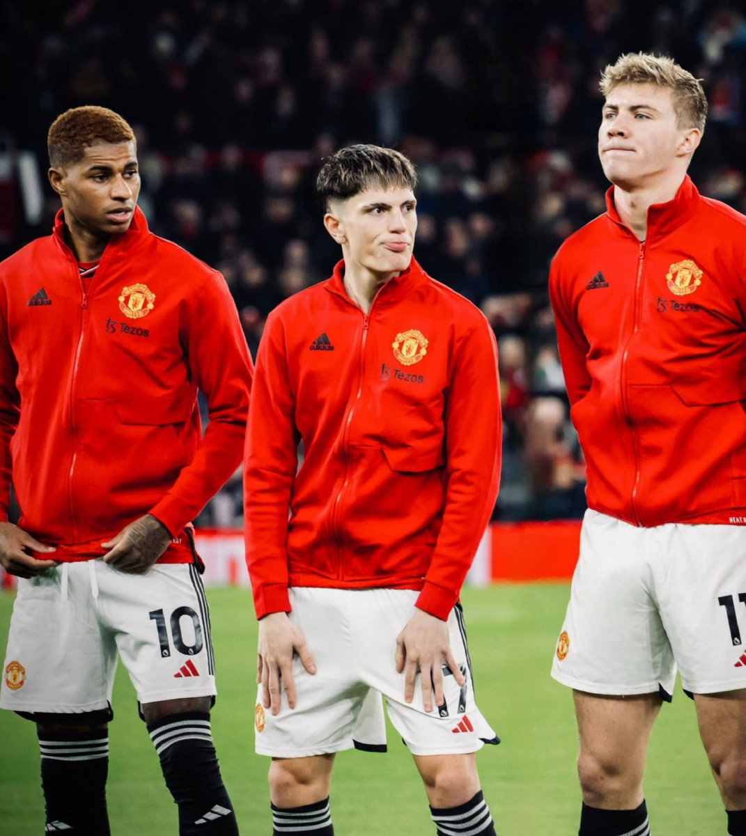 Our front 3 in the last 6 games since Garnacho moved to right wing. • Rashford: 3 goals, 2 assists, 3 big chances created • Højlund: 4 goals, 2 assists, 3 big chances created • Garnacho: 2 goals, 1 assist, 7 big chances created Much improved G/As, but notice how Garnacho…