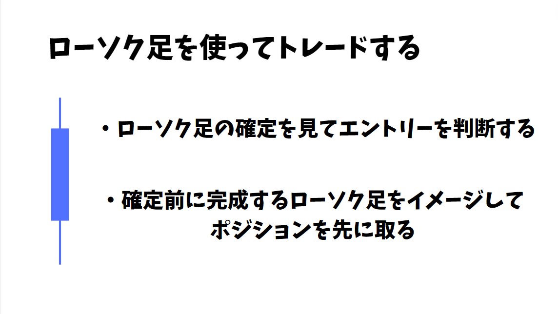 DrawingFX_nobuo's tweet photo. ローソク足を使ってトレードするって言うと、基本的には「足の確定」を見て判断材料にする事が一般論。

確定した足の形から方向感を判断したり（上影陽線とか調べたらすぐ一覧が出てくる系の奴）、レジサポ際の抜けた？抜けてない？の判断を足の確定で考える、とか、反発狙いは反転のローソク足を見てからエントリーする、みたいなのはもう割と語られ尽くしてるし、図にしてる人も多いからあまり深堀りはせず。

だからあえてあまり触れられてなさそうな事を言うと、長めの期間のローソク足では確定前に「この足がどういう形で終えそうか？」とか「次の足の髭はどこになりそうか？」みたいなイメージは結構大事にしてる。イメージというか妄想に近いけど、レジサポに触れた時の直近のローソク足の形や並び、波、現在時刻（確定までの時間）とか考えるとハマる時はハマる。もちろん外れるときは外れる。

それを図にしたり言葉にしようと頑張ってたんだけどあんまり上手くまとまらなかった。許してください。