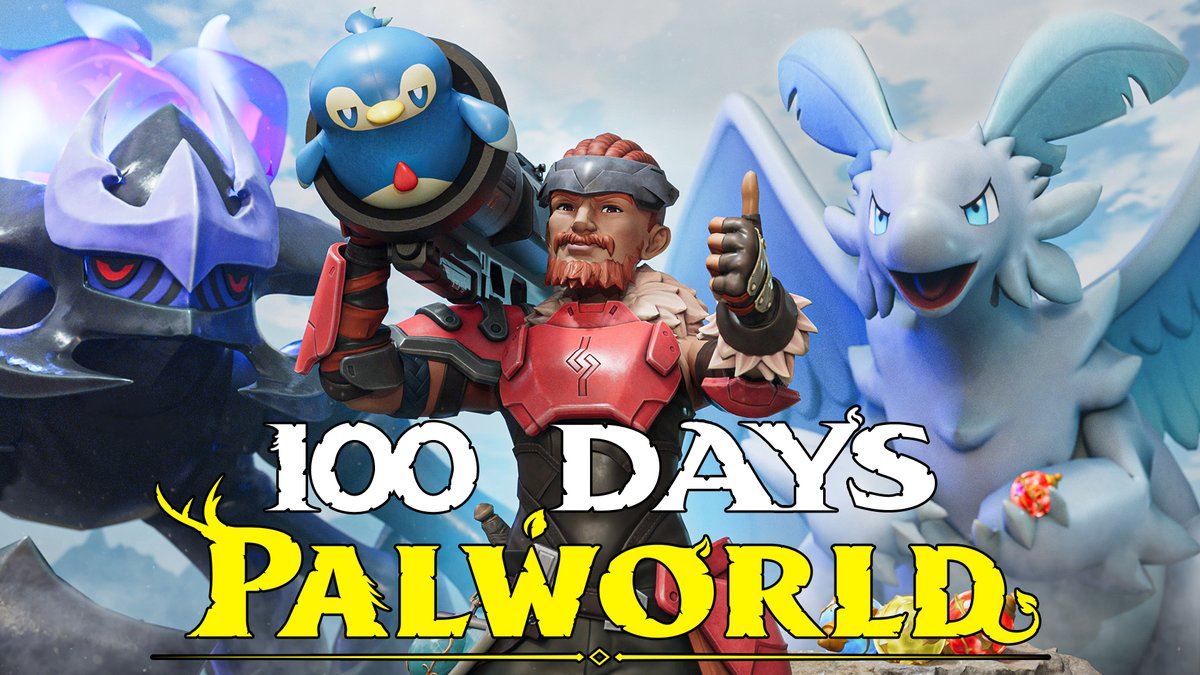 NaturalCauzes's tweet photo. Palworld video is out! 

Thanks again @imagni_ for the beautiful thumbnail <3 

Incredible game @Bucky_cm and @Palworld_EN, loving every minute of it! https://t.co/K4D3W9bx2S