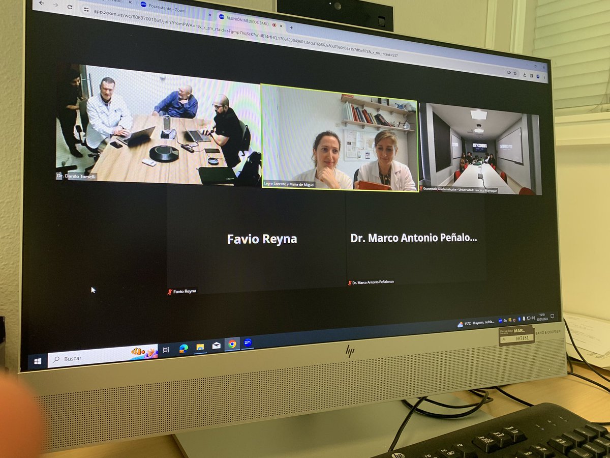 Esta semana ha sido productiva para la Unidad: 
Presentación primer Comité Multidisciplinar transoceánico Guatemala-Barcelona

Profitable week for out unit: 
first transoceanic multidisciplinary commitee (Guatemala-Barcelona)