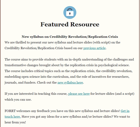 FORRTproject's tweet photo. FORRT's January newsletter is now out! 🥳 

[Newsletter may be in your spam - something we are trying to fix!] 

Here, we highlight amazing work from our FORRT community 🌟

Read the newsletter here: https://t.co/Ya9aID5Js2
Subscribe to newsletter here: https://t.co/43F420JjNt https://t.co/bsCVvxkChN
