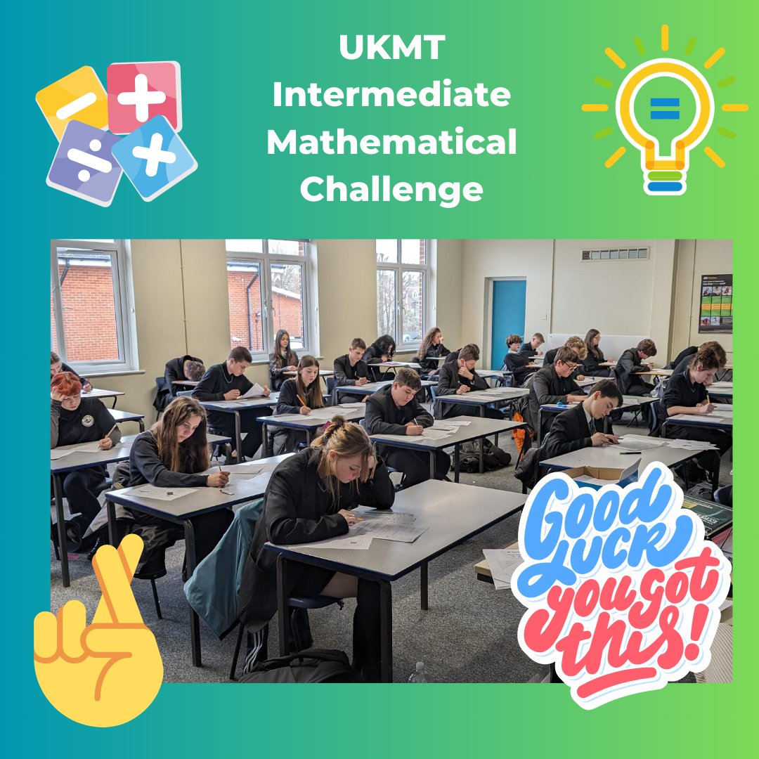 Celebrating #NumberDay today! This week, 37 of our year 9 & 10 mathematicians sat the Intermediate UKMT mathematical challenge. A national competition with a series of problem-solving questions. We are very proud of their participation and anxiously await their results! #ukmt