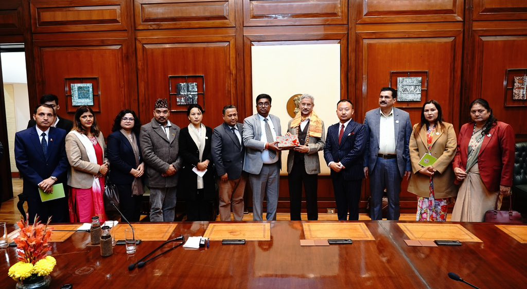 Pleased to meet a Nepali Parliamentary delegation led by Chairman Raj Kishor Yadav. A good discussion on our deepening cooperation and closer linkages. Appreciate the broad-based sentiment in the delegation in favour of stronger cooperation.
