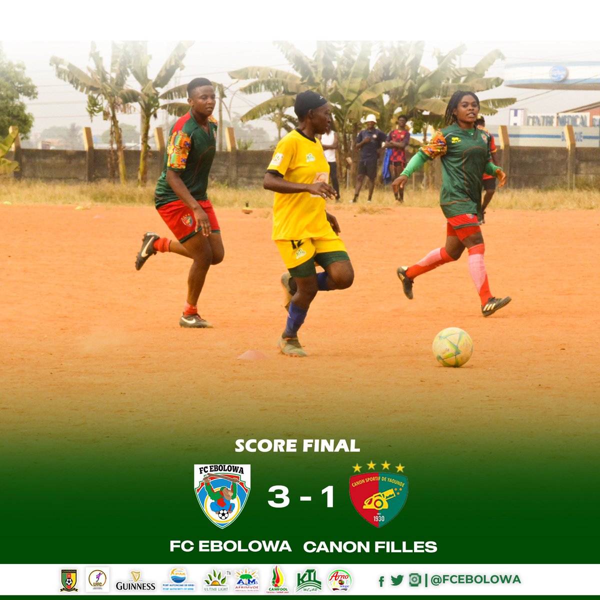 FCEbolowa's tweet photo. Preparation Phase Retour GSL4: @FCEbolowa s'est imposé 3-1 @Canon_Yde_ENG au cours d'un match amical ce mercredi
#WeAreBeNgonYâEbolowoo💚💙 #ChampionHonorifique #Preparation #PhaseRetour
#GSL4 #FootballFeminin #FCE @PortOfKribi #UltimateSarlCameroon #EnsembleEcrivonslHistoire https://t.co/PclSMgoaNM