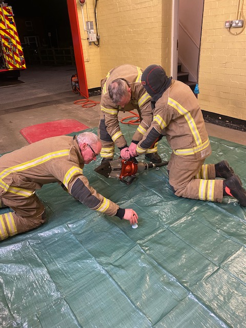 Can you assemble a torch, battery and thermal image blindfolded wearing gloves? Or maybe move an egg using spreaders without cracking it? A fun session last night but very competitive!