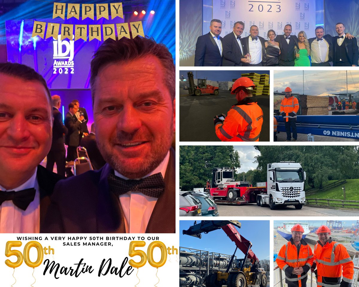 We've got a birthday shout-out, and it's a big one...We would like to wish a very Happy 50th Birthday to our Sales Manager, Martin Dale (and yes, he doesn't look a day over 40!). #sales #manager #leader #company #birthday #celebrations #success #cooperhandling #HappyBirthday