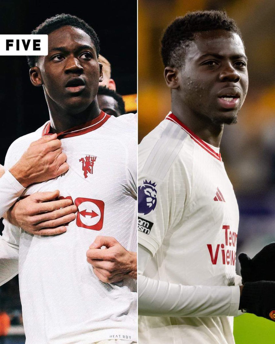 RioMeets's tweet photo. ⚽️🔴 18-year old Kobbie Mainoo &amp; 19-year old Omari Forson were the second teenage pairing in Premier League history to both score and assist a winning goal 🔥

😎 The first time was back in 2005 when a 19-year old Cristiano Ronaldo set up an 18-year old Wayne Rooney [@OptaJoe] https://t.co/qTdP5Xplqe
