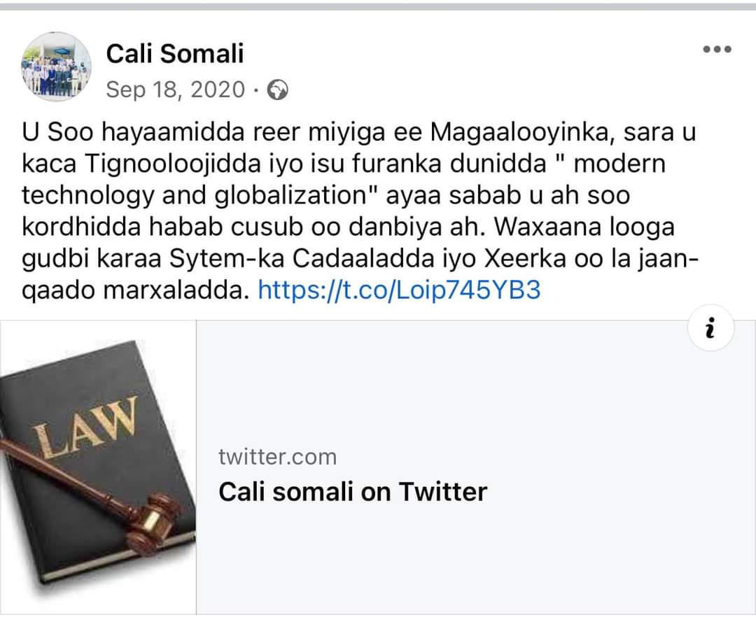 Fasiraadayda 2020 Hababka dambiyada cusub ee bulshada la anfariirtay.  Waa in la helaa xarumo darso dembiyada cusub oo soo kordhayo.