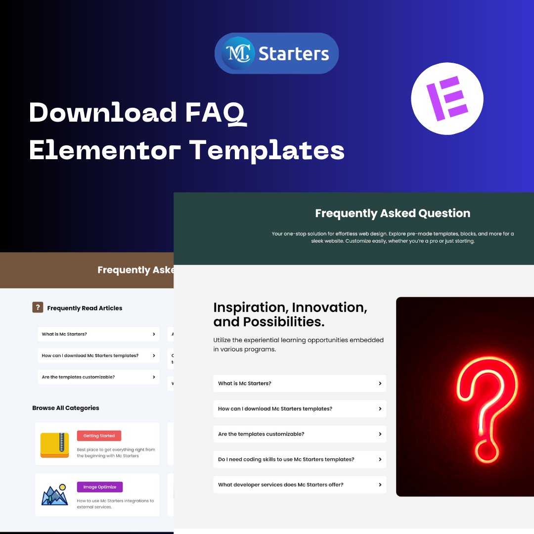 mc_starters's tweet image. 🌟 Exciting News! 🌟 Elevate your website with our stunning FAQ Elementor Templates, designed to captivate your audience and enhance user experience. 🚀✨

🔗 Link: mcstarters.com/faq-elementor-…

#ElementorTemplates #FAQDesign #WebDevelopment #UserExperience #WebsiteEnhancement