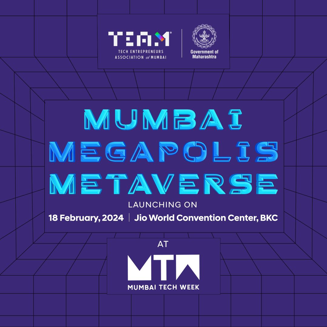 #MumbaiMegapolisMetaverse Launching at MTW is a groundbreaking project that will revolutionize urban governance and take a grand step towards @Dev_Fadnavis and his Maharashtra@75 vision. Save the date: 18th Feb '24 #MaximumCityMaximumTech #MumbaiTechWeek #MTW2024 #techinmumbai