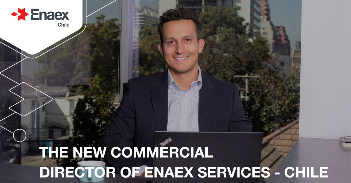 🎉 We are pleased to announce the appointment of Francisco Portilla as Enaex Services - Chile Commercial Director!​

🙌 We wish him all the best in his new role.