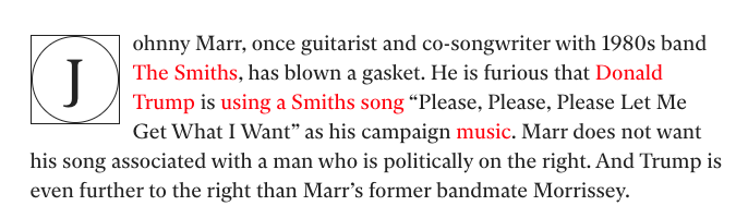 JohnRentoul's tweet photo. Catch-up. Terrific by @davidlister1 on artists who disapprove of the uses to which their music is put https://t.co/2Z3vRb0HLo https://t.co/1wsr8xepRh