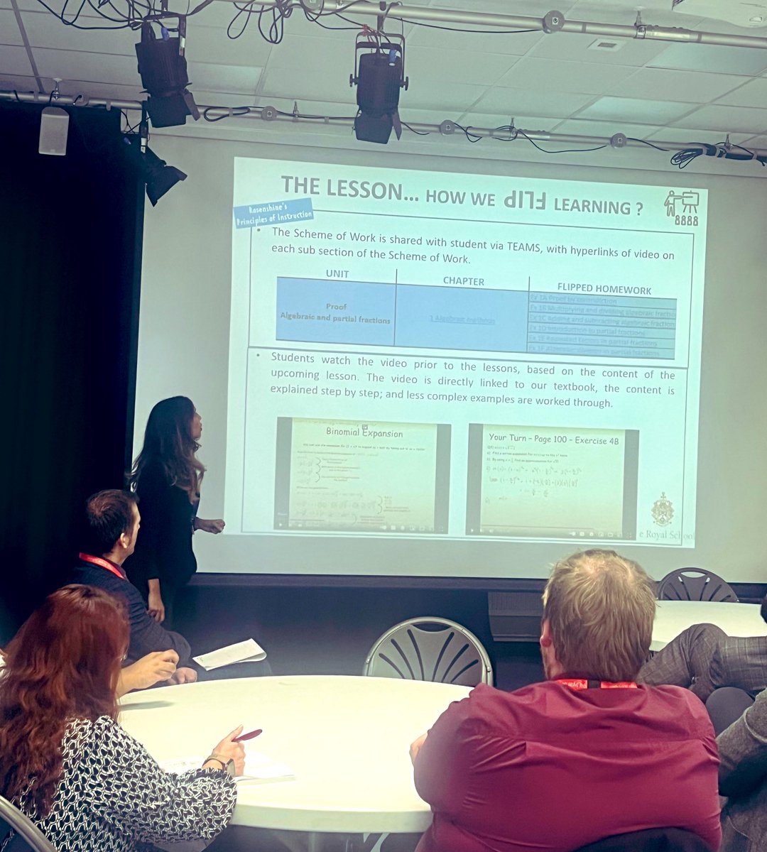 AminaAhmed25's tweet image. Good Practice KS5 Maths Event ran by the maths dept @TheRoyalSchool Presenting on #Curriculum #FlippedLearning #EdTeach & Observation of KS5 Maths lessons. Thank you @WGS1512 @Wghs1911 @TettColl @hswv_ @khalsa_academy @WolvesCouncil for attending! ✨ #ALevelMathsTeaching&Learning
