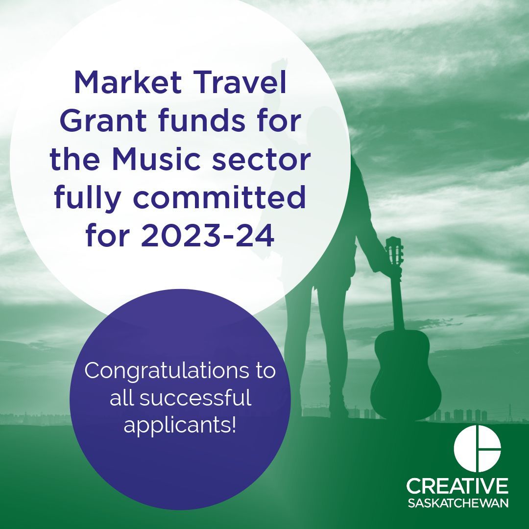 creativesask's tweet photo. 🎵All funds allocated to the music sector for our Market Travel Grant have been committed - congratulations to all our talented recipients!
https://t.co/EINDPGe6Rq
#CreativeSK #SKTalent #SKMusic https://t.co/cfqAqvP7If