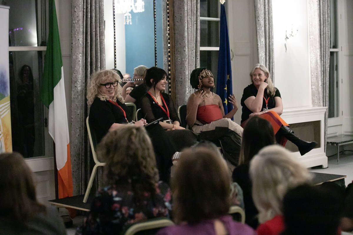 The Embassy last night hosted its annual celebration for #StBrigidsDay! 🎶 @DeniseChaila wowed the audience with a powerful performance, while panels on women in politics, sports tech & music made for plenty of engaging and inspirational discussion!