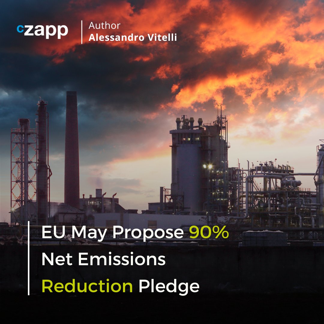 A draft proposal indicates that the EU is considering a 90% net emissions reduction target. For the first time, this would include some scope for carbon removals. Read more here: ow.ly/Pxlp50QxcLj #carbonemissions #carbonmarket #EU #carbonremovals