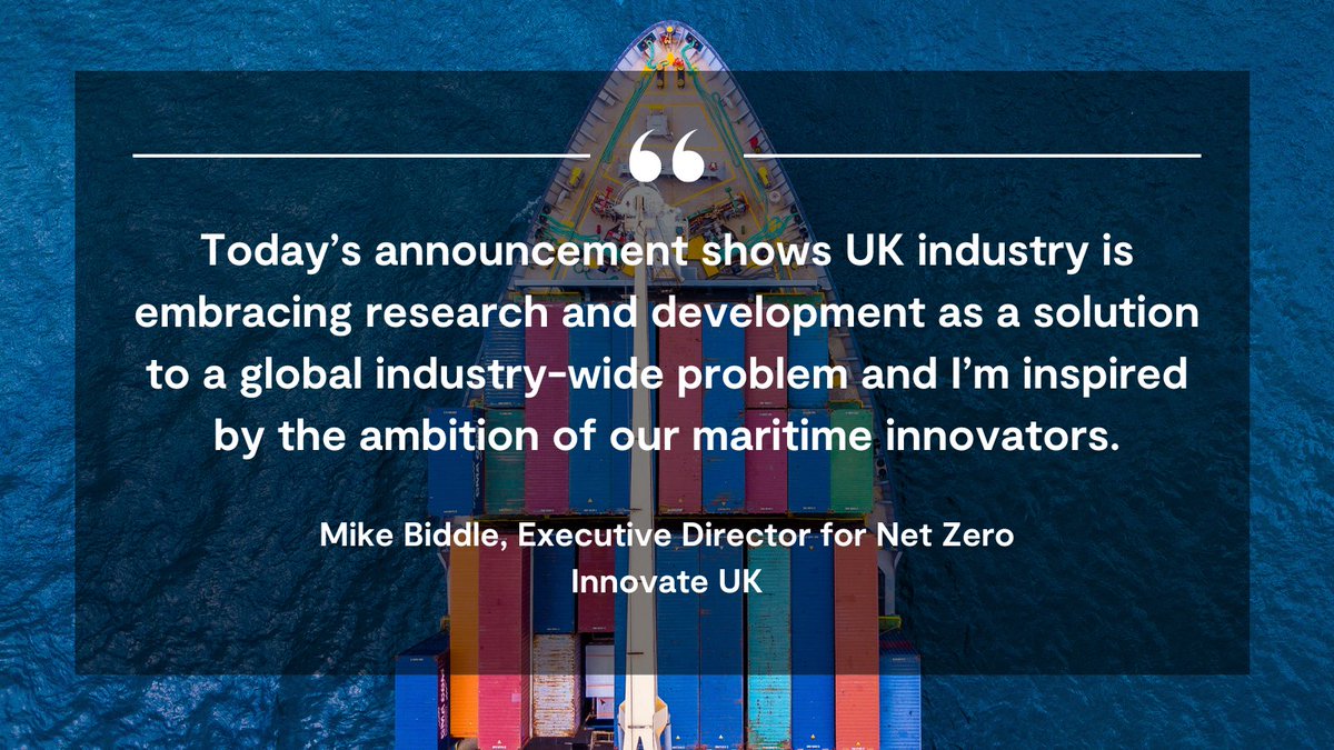 🛳️Charting a course to our #CleanMaritime future 33 innovative projects with the potential to decarbonise our seas have been awarded £33m through @transportgovuk's Clean Maritime Demonstration Competition #CMDC, delivered in partnership with Innovate UK. ow.ly/oBw930szE2C