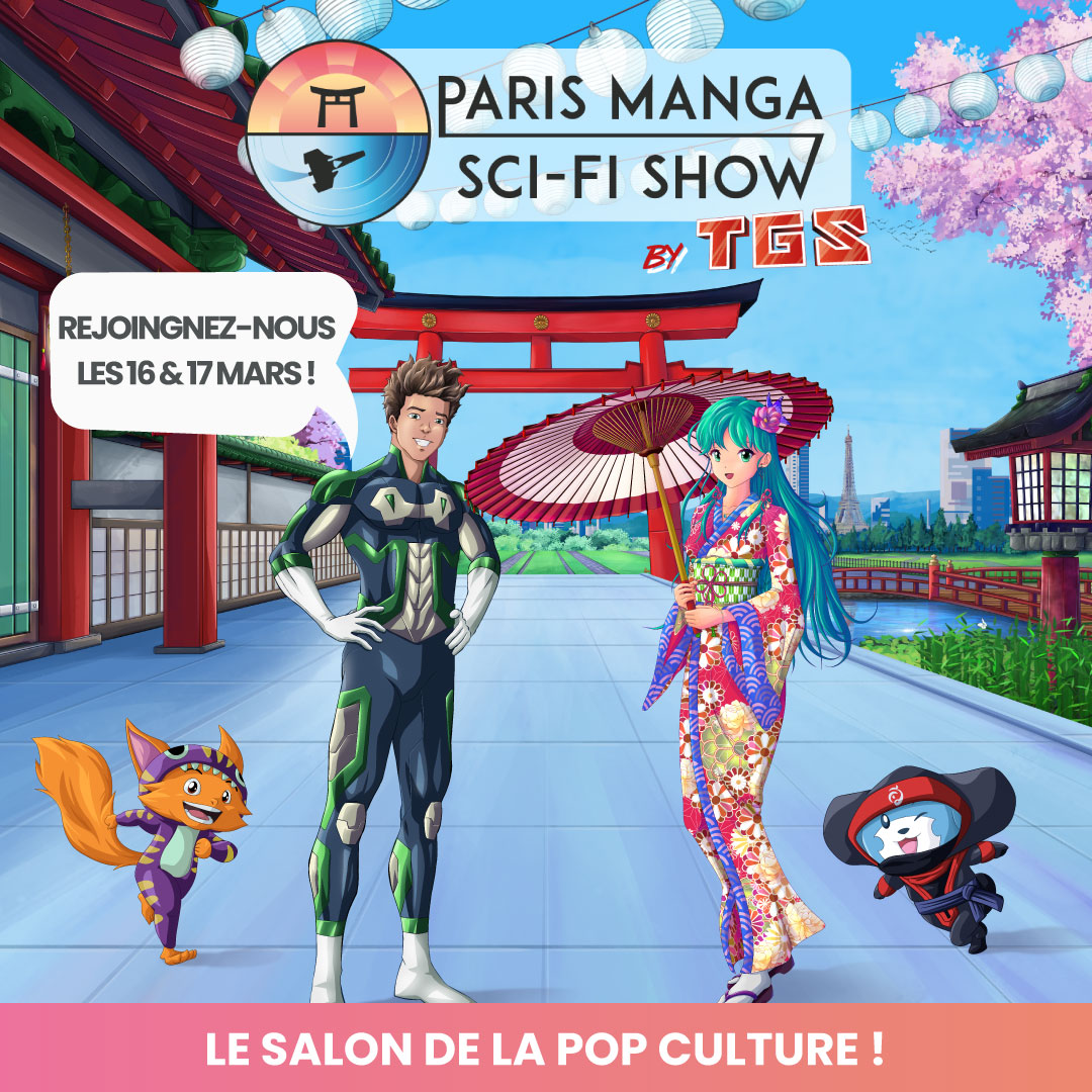 ParisManga's tweet photo. Nous vous dévoilons l'affiche de Paris Manga by TGS 35ème édition :)
Nous vous attendons nombreux les 16 &amp; 17 mars au Parc des Expos de Villepinte !

#PM #ParisMangabyTGS #PM35 #affiche #programmation #salon #invités #guests #popculture https://t.co/hebXxnpRSV