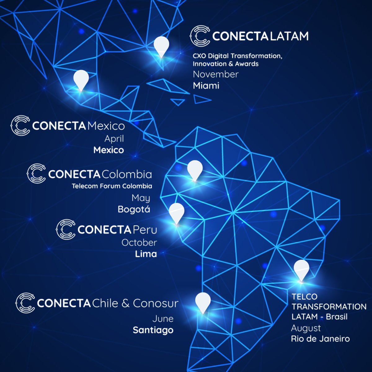 conecta_latam's tweet photo. 🚀 ¡Prepárate para el #ConectaPeru! 🇵🇪
Líderes del sector de telecomunicaciones se reunirán en Lima este Octubre 2024. Oportunidad única para explorar las últimas tendencias en #5G, #FTTH, #ciberseguridad, #IoT y mucho más
✨Información: https://t.co/J1VAiMyMIO
#Telco #Telecom https://t.co/85Bmy9Gd1T