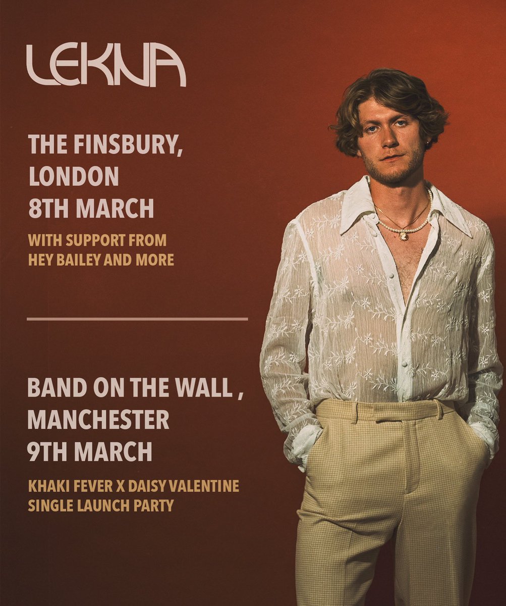 🚨 HUGE ANNOUNCEMENT 🚨

I’m so excited to share with you all that we will be doing back to back gigs March!! 🤯

Grab your tickets below and I can’t wait to see you all there!! 🪩 x 

tix.to/lekna