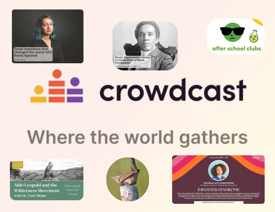 crowdcastHQ's tweet image. From learning to #sketch to #magictricks for kids to #inventions that changed the world, we’ve got a huge variety of events for you to enjoy this week. crowdcast.io/discover