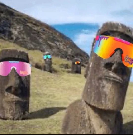 wolfgangeth's tweet photo. she didn’t care about my 🗿until i put the moggles on 

it worked, my 🗿 mogs im rock hard https://t.co/wELgvMSEW7