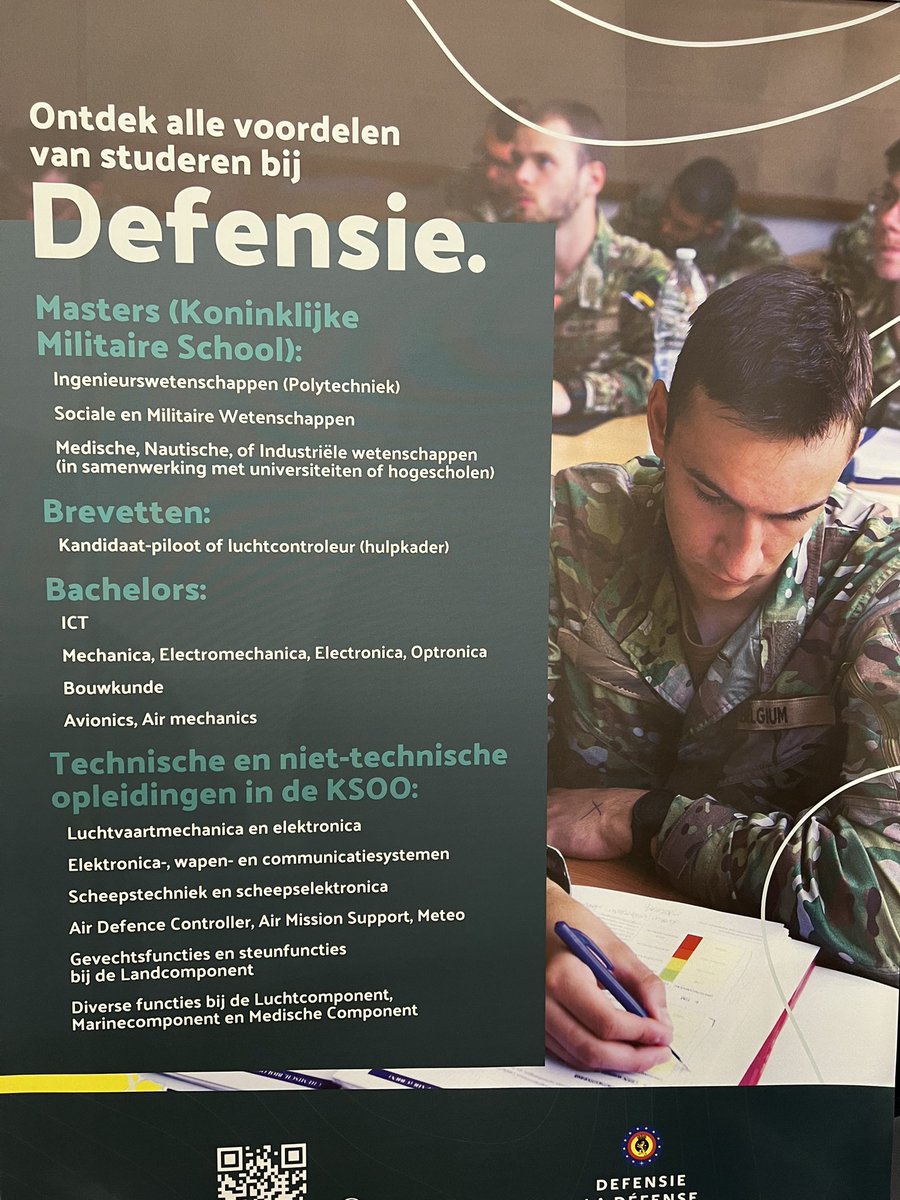 MedicalCompoBe's tweet photo. Verder studeren of snel starten aan een loopbaan bij Defensie? Onze specialisten geven graag een woordje uitleg over al deze mogelijkheden tijdens de #SidIn ‘s Morgen in Genk, andere data en inschrijven op https://t.co/XWTonZy7Oi arts #tandarts #verpleegkunde #ambulancier … https://t.co/gWTL9UJOwX