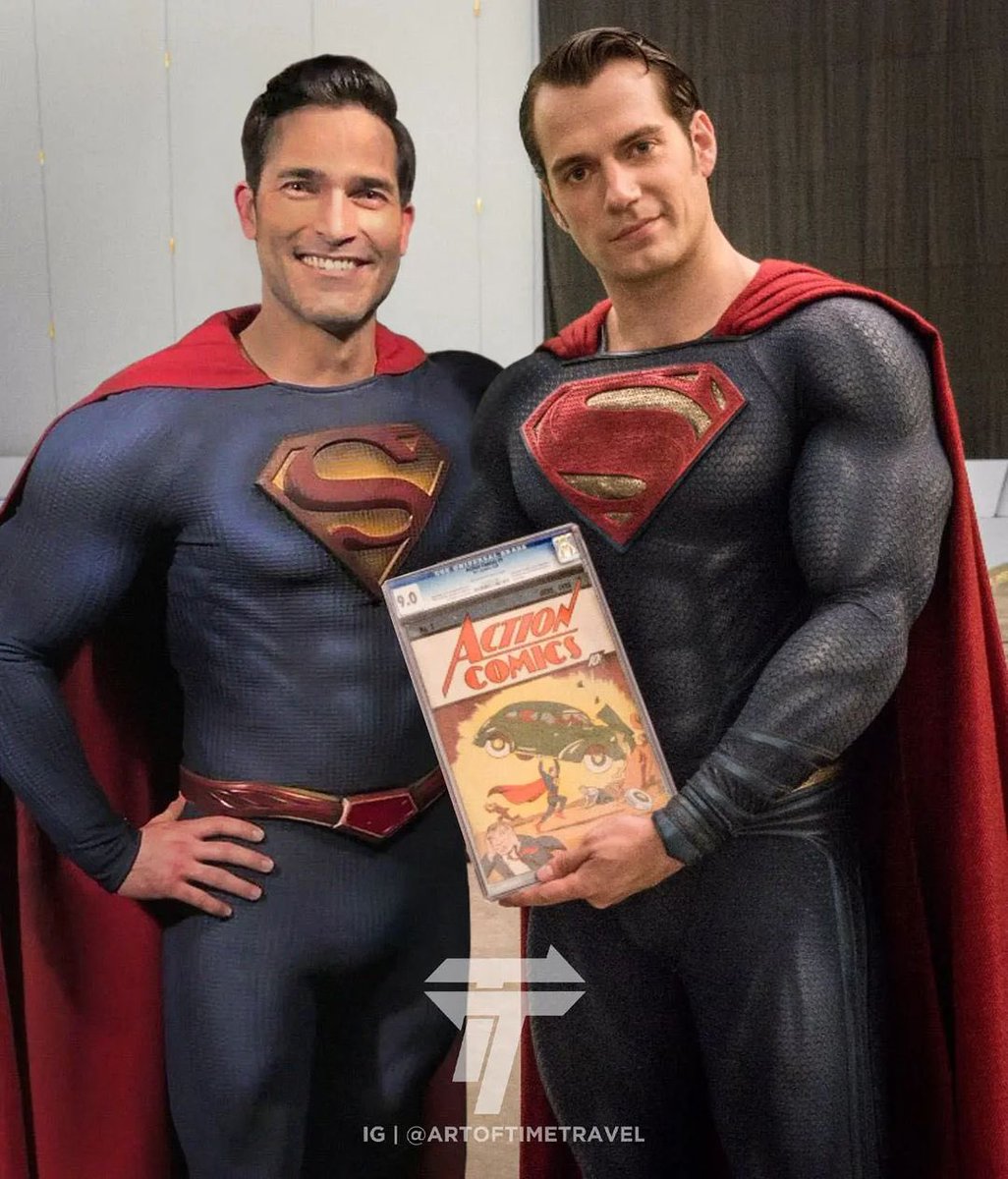 DevsMastani's tweet photo. Edit by artoftimetravel (IG)
#Tylerhoechlin #HenryCavill #ActionComics1 #SupermanAndLois #TylerHoechlinSuperman #HenryCavillSuperman https://t.co/iHxP2nbhVe