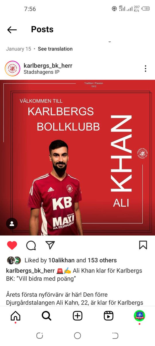 Pakistani origin swedish footballer Ali Khan has signed for Sweden 3rd tier club karlbergs BK from 4th tier club fc jarfalla bk He was the top scorer in the Sweden 4th tier last season 🇸🇪🇵🇰⚽ @TheRealPFF @GotT0_