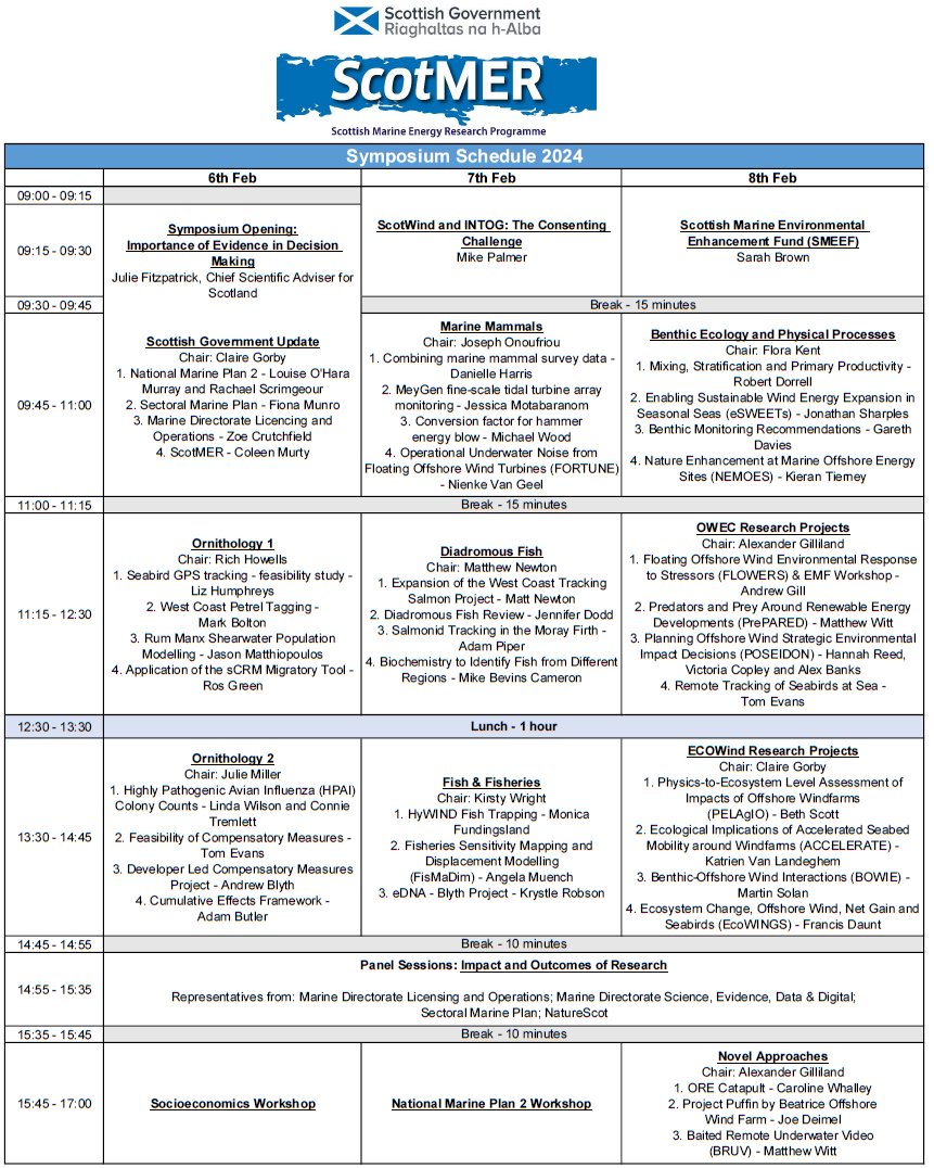 It's nearly time for the 6th ScotMER Symposium which will take place next week from the 6th to 8th of February. The final schedule has now been published and is available below. ⬇ If you haven't signed up yet, tickets are available here: bit.ly/3S6CYaU.