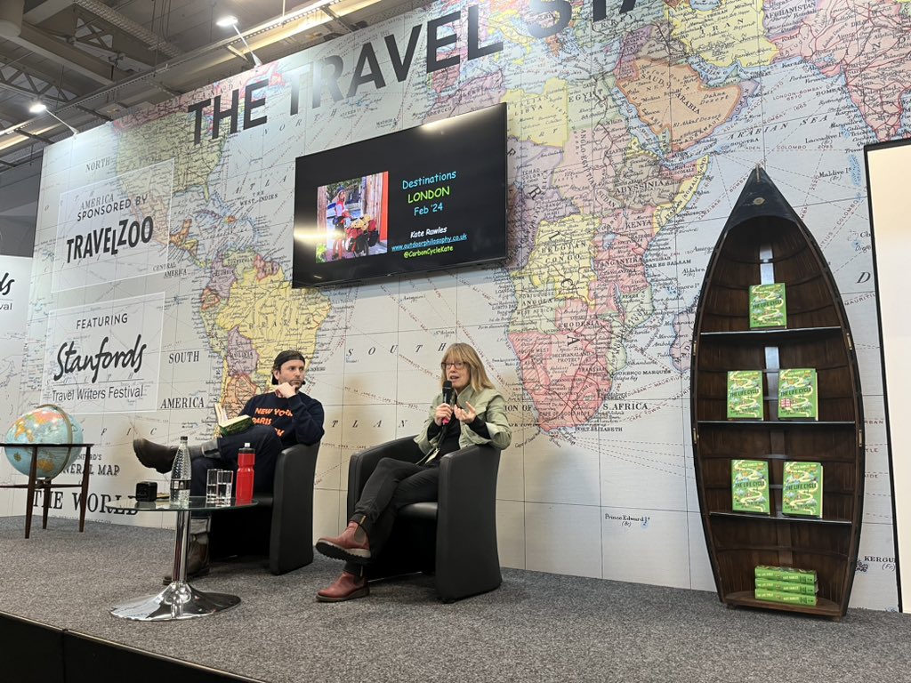 Pedalling hard for 13 months, eco adventurer Kate Rawles @CarbonCycleKate cycled the length of the Andes on an eccentric bicycle she built herself. Today she talks to @benaitken85 about her book ‘The Life Cycle’ here on The Travel Stage. stanfords.co.uk/The-Life-Cycle…