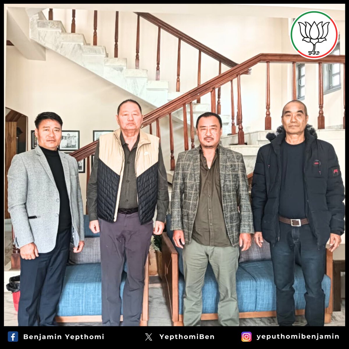 Benjamin Yepthomi (@yepthomiben) on Twitter photo Thank you, Hon’ble Advisor, AH&VS and BJP Legislator Incharge of Wokha District Shri <a href="/KazhetoKinimi/">Kazheto Kinimi</a> ji for meeting BJP Nagaland State Chief Spokesperson & Wokha District Incharge Shri Thomas Magh, State Spokesperson and Wokha District Co-Incharge Shri Bendangyanger and Wokha Thank you, Hon’ble Advisor, AH&VS and BJP Legislator Incharge of Wokha District Shri <a href="/KazhetoKinimi/">Kazheto Kinimi</a> ji for meeting BJP Nagaland State Chief Spokesperson & Wokha District Incharge Shri Thomas Magh, State Spokesperson and Wokha District Co-Incharge Shri Bendangyanger and Wokha